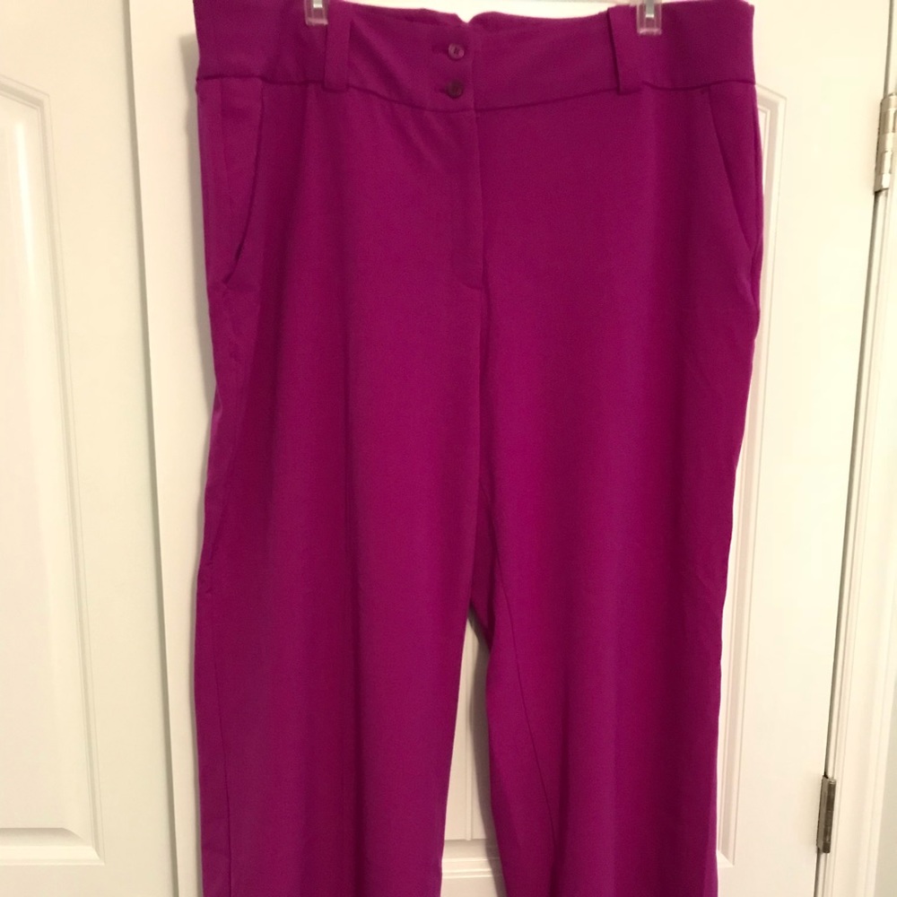 Lane Bryant Pants with wide leg and wide waist band